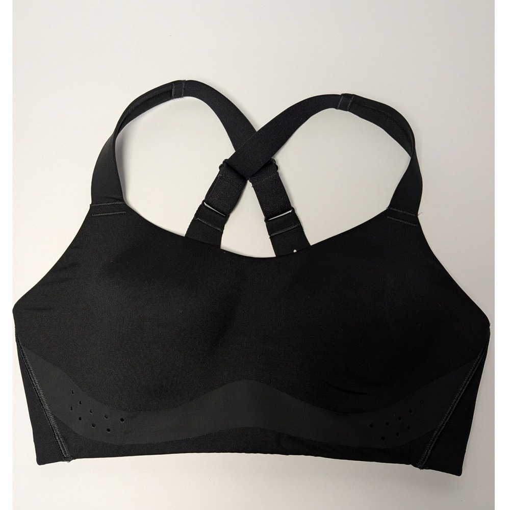 CALIA Women Black High Impact Molded Cup Sports Bra 34C Adjustable Racerback